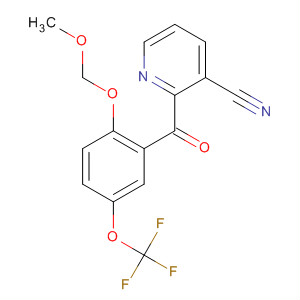 162270-74-8  3-Pyridinecarbonitrile,2-[2-(methoxymethoxy)-5-(trifluoromethoxy)benzoyl]-