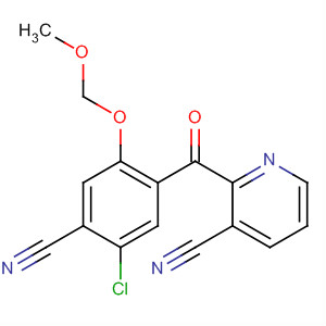 162270-92-0  3-Pyridinecarbonitrile,2-[5-chloro-4-cyano-2-(methoxymethoxy)benzoyl]-