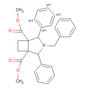 162300-25-6  3-Azabicyclo[3.2.0]heptane-1,5-dicarboxylic acid,2,4-diphenyl-3-(phenylmethyl)-, dimethyl ester, (1R,2R,4S,5S)-rel-