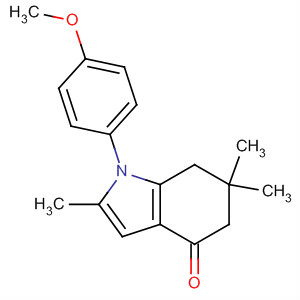 163083-10-1  4H-Indol-4-one, 1,5,6,7-tetrahydro-1-(4-methoxyphenyl)-2,6,6-trimethyl-
