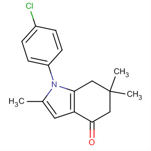 163083-11-2  4H-Indol-4-one, 1-(4-chlorophenyl)-1,5,6,7-tetrahydro-2,6,6-trimethyl-