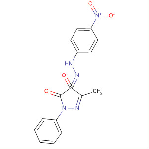 16335-56-1  1H-Pyrazole-4,5-dione, 3-methyl-1-phenyl-, 4-[(4-nitrophenyl)hydrazone]