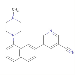 163465-66-5  3-Pyridinecarbonitrile, 5-[8-(4-methyl-1-piperazinyl)-2-naphthalenyl]-