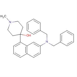 163465-88-1  4-Piperidinol, 4-[7-[bis(phenylmethyl)amino]-1-naphthalenyl]-1-methyl-