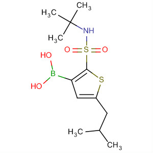 163520-14-7  Boronic acid,[2-[[(1,1-dimethylethyl)amino]sulfonyl]-5-(2-methylpropyl)-3-thienyl]-