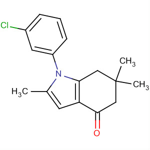 164226-66-8  4H-Indol-4-one, 1-(3-chlorophenyl)-1,5,6,7-tetrahydro-2,6,6-trimethyl-