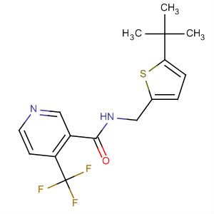 164341-56-4  3-Pyridinecarboxamide,N-[[5-(1,1-dimethylethyl)-2-thienyl]methyl]-4-(trifluoromethyl)-