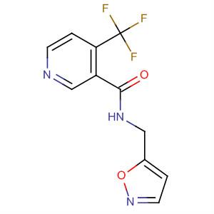 164341-59-7  3-Pyridinecarboxamide, N-(5-isoxazolylmethyl)-4-(trifluoromethyl)- 164341-59-7  3-Pyridinecarboxamide, N-(5-isoxazolylmethyl)-4-(trifluoromethyl)-