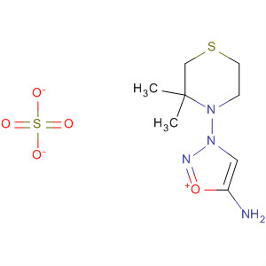 164790-72-1  1,2,3-Oxadiazolium, 5-amino-3-(3,3-dimethyl-4-thiomorpholinyl)-,sulfate (1:1)
