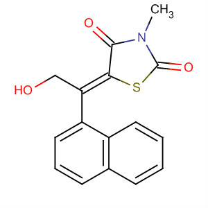 151450-84-9  2,4-Thiazolidinedione,5-[2-hydroxy-1-(1-naphthalenyl)ethylidene]-3-methyl-, (E)-