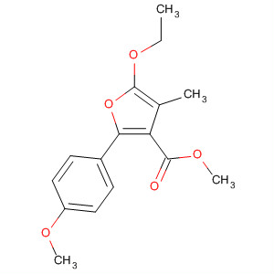 151516-46-0  3-Furancarboxylic acid, 5-ethoxy-2-(4-methoxyphenyl)-4-methyl-, methylester