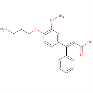 151664-97-0  2-Propenoic acid, 3-(4-butoxy-3-methoxyphenyl)-3-phenyl-, (E)-