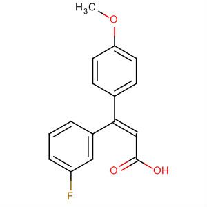 151665-14-4  2-Propenoic acid, 3-(3-fluorophenyl)-3-(4-methoxyphenyl)-, (Z)-