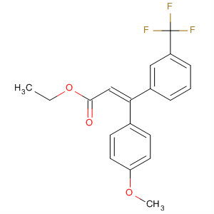 151665-17-7  2-Propenoic acid, 3-(4-methoxyphenyl)-3-[3-(trifluoromethyl)phenyl]-,ethyl ester, (E)-