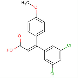 151665-26-8  2-Propenoic acid, 3-(3,5-dichlorophenyl)-3-(4-methoxyphenyl)-, (E)-