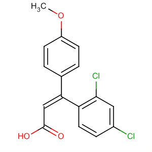 151665-28-0  2-Propenoic acid, 3-(2,4-dichlorophenyl)-3-(4-methoxyphenyl)-, (Z)-