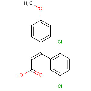 151665-32-6  2-Propenoic acid, 3-(2,5-dichlorophenyl)-3-(4-methoxyphenyl)-, (Z)-