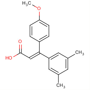 151665-36-0  2-Propenoic acid, 3-(3,5-dimethylphenyl)-3-(4-methoxyphenyl)-, (E)-