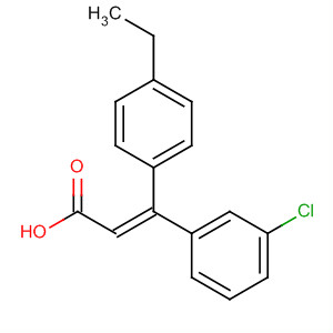 151665-39-3  2-Propenoic acid, 3-(3-chlorophenyl)-3-(4-ethylphenyl)-, (E)-