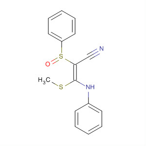 151991-23-0  2-Propenenitrile, 3-(methylthio)-3-(phenylamino)-2-(phenylsulfinyl)-, (Z)-