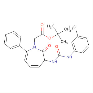 152607-31-3  1H-Azepine-1-acetic acid,hexahydro-3-[[[(3-methylphenyl)amino]carbonyl]amino]-2-oxo-7-phenyl-,1,1-dimethylethyl ester