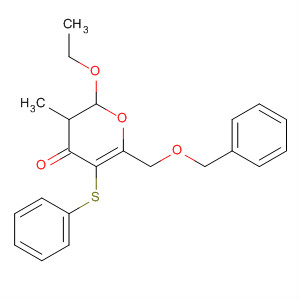 152708-22-0  4H-Pyran-4-one,2-ethoxy-2,3-dihydro-3-methyl-6-[(phenylmethoxy)methyl]-5-(phenylthio)-