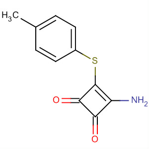 152836-77-6  3-Cyclobutene-1,2-dione, 3-amino-4-[(4-methylphenyl)thio]-