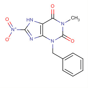 153285-49-5  1H-Purine-2,6-dione, 3,7-dihydro-1-methyl-8-nitro-3-(phenylmethyl)-