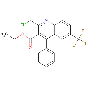 153394-38-8  3-Quinolinecarboxylic acid,2-(chloromethyl)-4-phenyl-6-(trifluoromethyl)-, ethyl ester