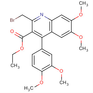 153394-59-3  3-Quinolinecarboxylic acid,2-(bromomethyl)-4-(3,4-dimethoxyphenyl)-6,7-dimethoxy-, ethyl ester