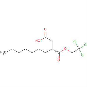 153428-14-9  Butanedioic acid, heptyl-, 4-(2,2,2-trichloroethyl) ester, (R)-