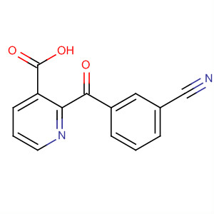 153438-37-0  3-Pyridinecarboxylic acid, 2-(3-cyanobenzoyl)-