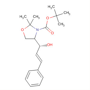 154437-24-8  3-Oxazolidinecarboxylic acid,4-[(1R,2E)-1-hydroxy-3-phenyl-2-propenyl]-2,2-dimethyl-,1,1-dimethylethyl ester, (4S)-
