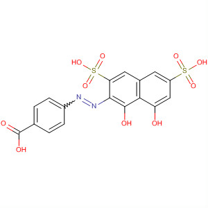 15475-86-2  Benzoic acid, 4-[(1,8-dihydroxy-3,6-disulfo-2-naphthalenyl)azo]-