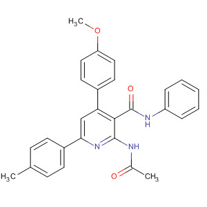 154778-18-4  3-Pyridinecarboxamide,2-(acetylamino)-4-(4-methoxyphenyl)-6-(4-methylphenyl)-N-phenyl- 154778-18-4  3-Pyridinecarboxamide,2-(acetylamino)-4-(4-methoxyphenyl)-6-(4-methylphenyl)-N-phenyl-