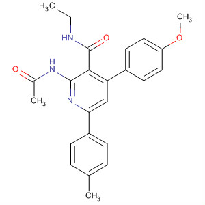 154778-19-5  3-Pyridinecarboxamide,2-(acetylamino)-N-ethyl-4-(4-methoxyphenyl)-6-(4-methylphenyl)- 154778-19-5  3-Pyridinecarboxamide,2-(acetylamino)-N-ethyl-4-(4-methoxyphenyl)-6-(4-methylphenyl)-