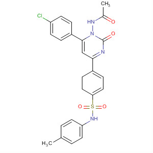 155363-79-4  Acetamide,N-[6-(4-chlorophenyl)-5,6-dihydro-4-[4-[[(4-methylphenyl)amino]sulfonyl]phenyl]-2-oxo-1(2H)-pyrimidinyl]-