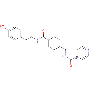 155823-85-1  4-Pyridinecarboxamide,N-[[4-[[[2-(4-hydroxyphenyl)ethyl]amino]carbonyl]cyclohexyl]methyl]-,trans-