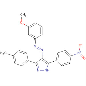155840-84-9  1H-Pyrazole,4-[(3-methoxyphenyl)azo]-3-(4-methylphenyl)-5-(4-nitrophenyl)-