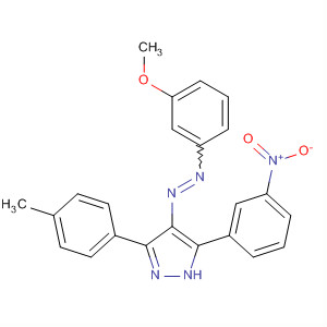 155840-85-0  1H-Pyrazole,4-[(3-methoxyphenyl)azo]-3-(4-methylphenyl)-5-(3-nitrophenyl)-