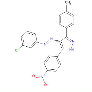 155840-90-7  1H-Pyrazole,4-[(3-chlorophenyl)azo]-3-(4-methylphenyl)-5-(4-nitrophenyl)-