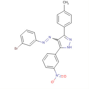 155840-97-4  1H-Pyrazole,4-[(3-bromophenyl)azo]-3-(4-methylphenyl)-5-(3-nitrophenyl)-