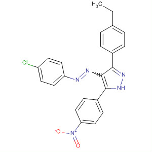 155841-24-0  1H-Pyrazole,4-[(4-chlorophenyl)azo]-3-(4-ethylphenyl)-5-(4-nitrophenyl)-