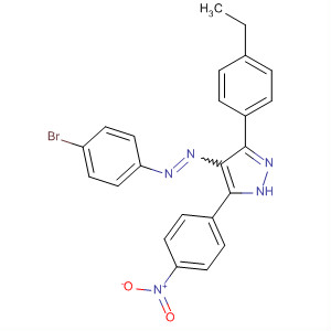 155841-30-8  1H-Pyrazole,4-[(4-bromophenyl)azo]-3-(4-ethylphenyl)-5-(4-nitrophenyl)-