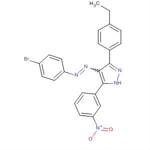 155841-31-9  1H-Pyrazole,4-[(4-bromophenyl)azo]-3-(4-ethylphenyl)-5-(3-nitrophenyl)-