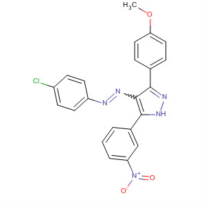 155841-57-9  1H-Pyrazole,4-[(4-chlorophenyl)azo]-3-(4-methoxyphenyl)-5-(3-nitrophenyl)-
