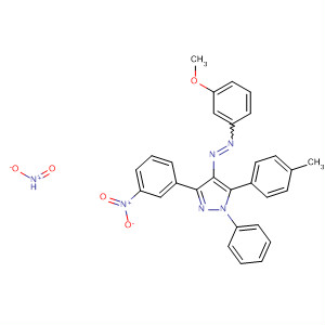 155843-30-4  1H-Pyrazole,4-[(3-methoxyphenyl)azo]-5-(4-methylphenyl)-3-(3-nitrophenyl)-1-(4-nitrophenyl)-