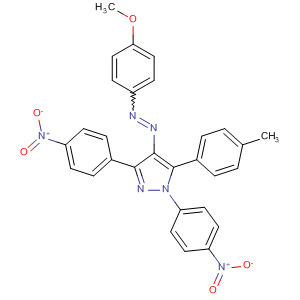 155843-31-5  1H-Pyrazole,4-[(4-methoxyphenyl)azo]-5-(4-methylphenyl)-1,3-bis(4-nitrophenyl)-