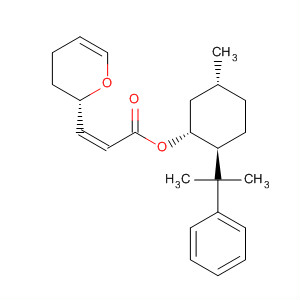 155897-15-7  2-Propenoic acid, 3-[(2S)-3,4-dihydro-2H-pyran-2-yl]-,(1R,2S,5R)-5-methyl-2-(1-methyl-1-phenylethyl)cyclohexyl ester, (2Z)-