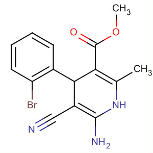 155952-29-7  3-Pyridinecarboxylic acid,6-amino-4-(2-bromophenyl)-5-cyano-1,4-dihydro-2-methyl-, methylester